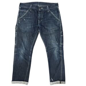 Levi 511 Carpenter Jeans Sz 32X29 Button Fly Paint Distressed Thrashed Workwear